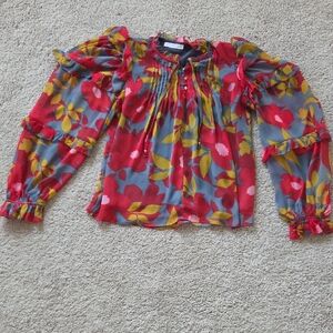 Karlie Multicolor Ruffle Top